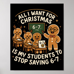 Poster Funny 67 Christmas Pajamas Chemise Six Sept Meme B
