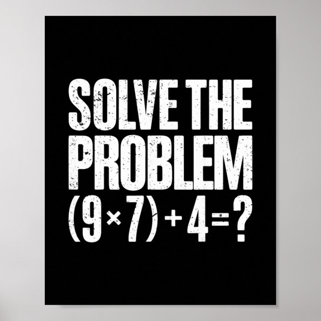 Poster Funny 67 Meme Pemdas Math Teacher Brainrot Element (Devant)