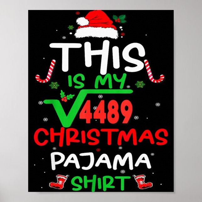 Poster Funny 67 Meme Square Root 4489 Slang Math Teacher  (Devant)