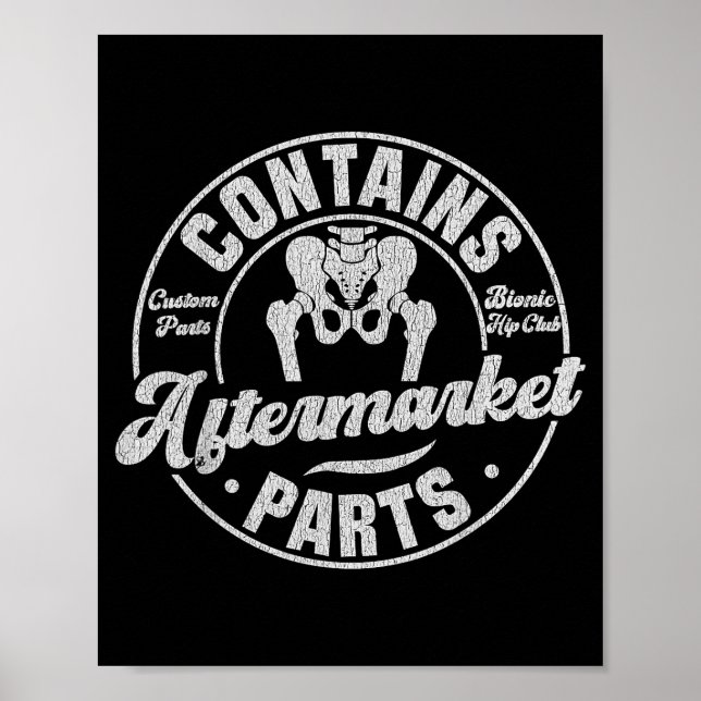 Poster Funny After Hip Surgery Recovery Bionic Hip Replac (Devant)
