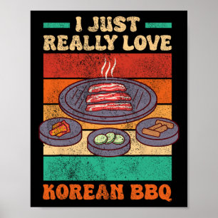 Poster Funny Asiatique - Coréen Bbq