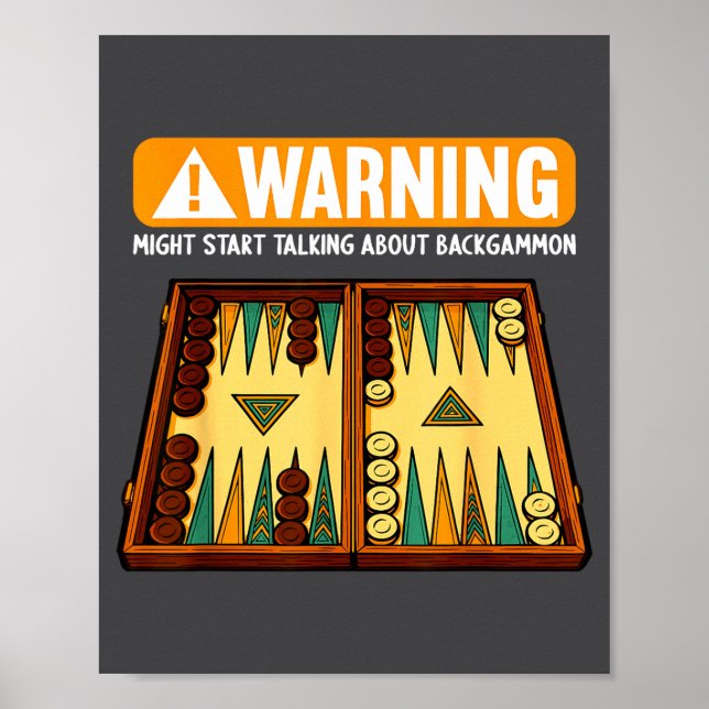 Poster Funny Backgammon  (Devant)