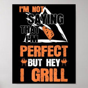 Poster Funny Barbecue Pun Barbecue Grillades Accessoires