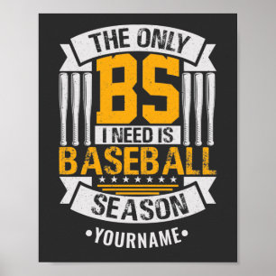 Poster Funny Baseball Sarcasme