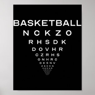 Poster Funny Basketball Opticiens Planche de plaisanterie
