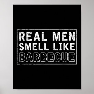 Poster Funny Bbq Fumé Viande Grill Bbq Chef Cadeau Barbec