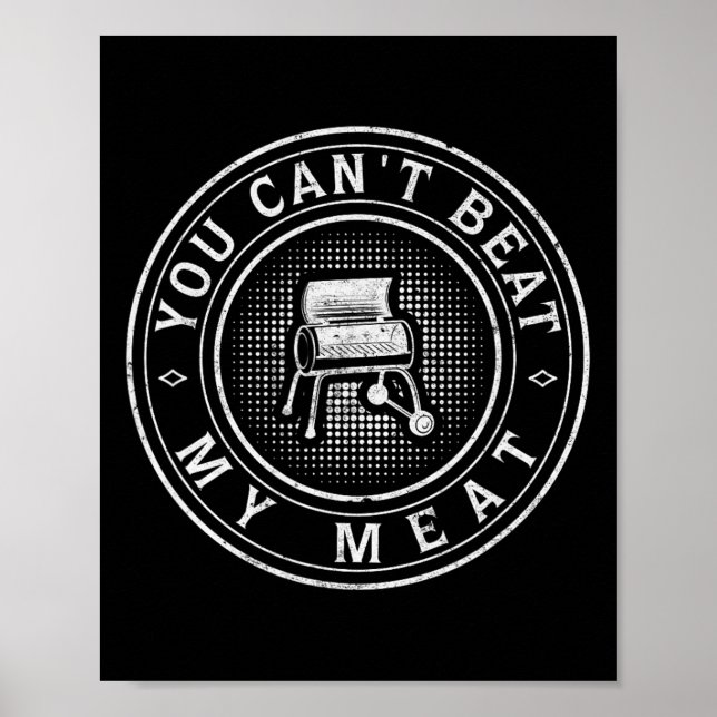 Poster Funny Bbq Pit Reverse Flow Smoker Accessory Grill  (Devant)