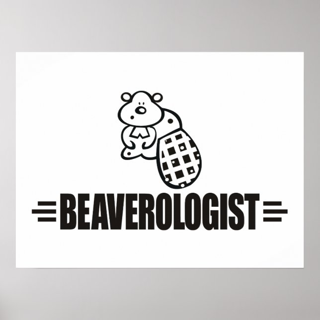 Poster Funny Beaver (Devant)