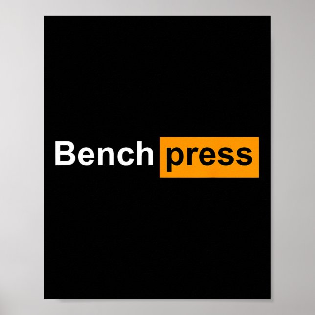 Poster Funny Bench Press (Devant)