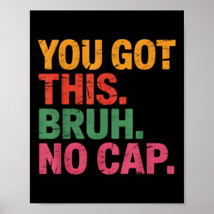 Poster Funny Bruh Test Day Enseignant Vous Avez Ce Bruh N