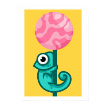 Funny Chameleon - Cuite salle de jeu animale