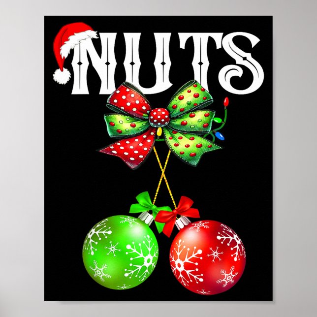 Poster Funny Chest Nuts Chestnuts Matching Family Christm (Devant)