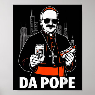 Poster Funny Chicago Pope Leo Xiv Graphic