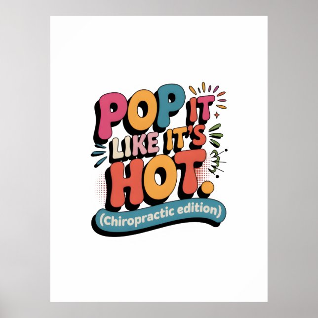 Poster Funny Chiropractic Quote for Spine Health Lovers (Devant)
