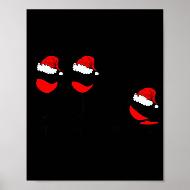 Poster Funny Christmas Drink Drank Drunk Xmas Holiday  (Devant)