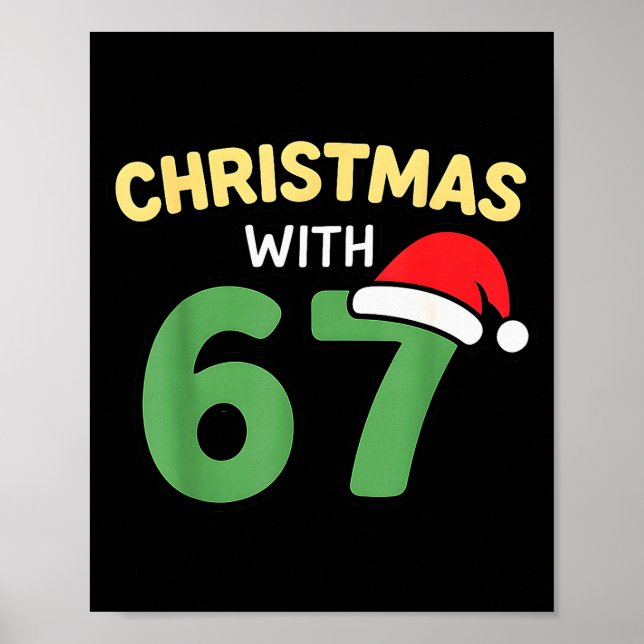 Poster Funny Christmas Shirts With 67 Meme Trendy Joke Ge (Devant)