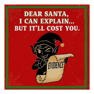 Poster funny christmas slogan  design