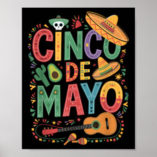 Poster Funny Cinco De Mayo Fiesta Mexican Party 5 De Mayo