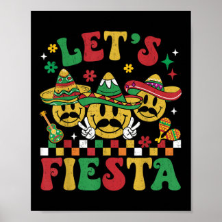 Poster Funny Cinco De Mayo Super Lets Fiesta Smile Men W