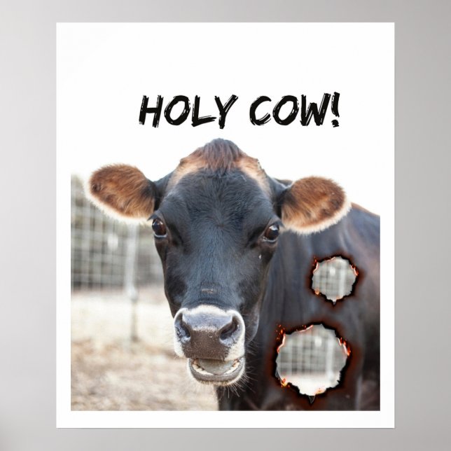 Poster funny cow wall art (Devant)