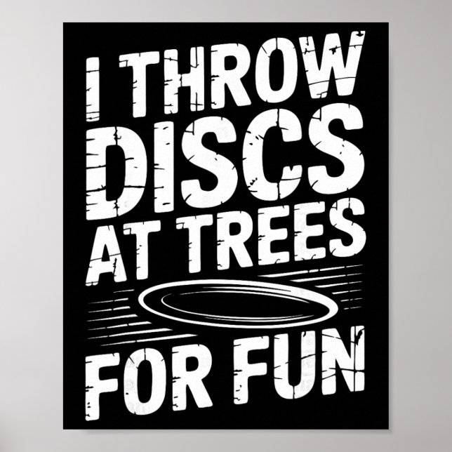 Poster Funny Disc Golf Course  (Devant)