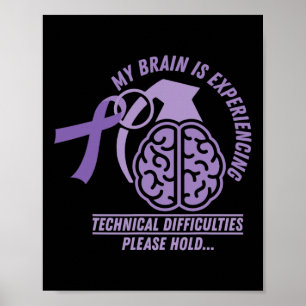 Poster Funny Epilepsie Sensibilisation Mon Cerveau Différ