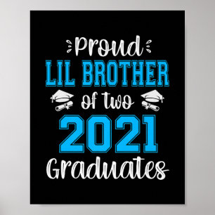 Poster Funny Fier Lil Frère De 2021 Diplômés