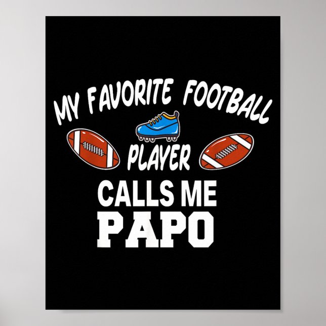 Poster Funny Football Dad Pride Pa Fan Srts Family  (Devant)