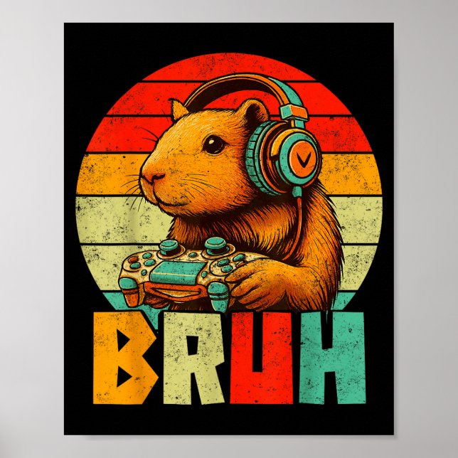Poster Funny For Capybara Lovers Mens Boys Kids Graphics  (Devant)