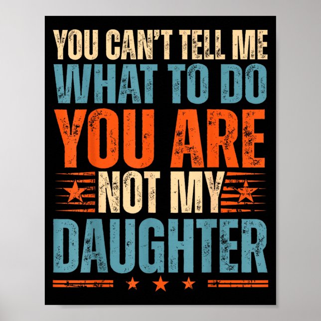 Poster Funny For Father Dad From Daughter Father's Day Da (Devant)