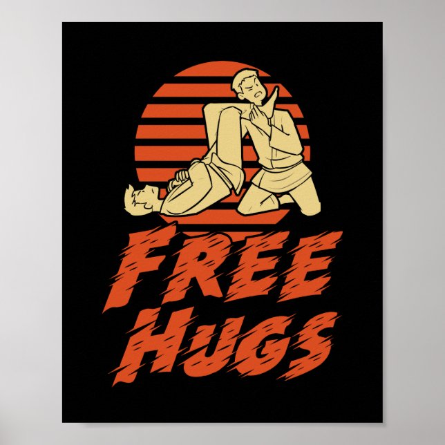 Poster Funny Free Hugs (Devant)