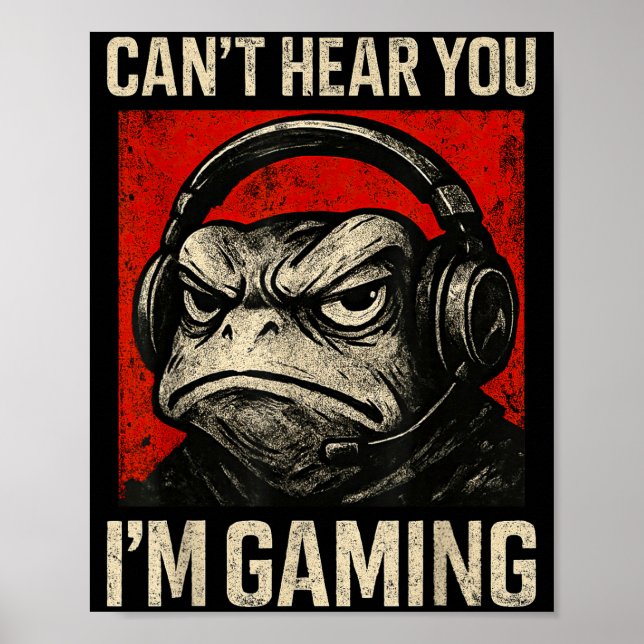 Poster Funny Gamer Mpy Frog Art Men Women Boys Video Gami (Devant)