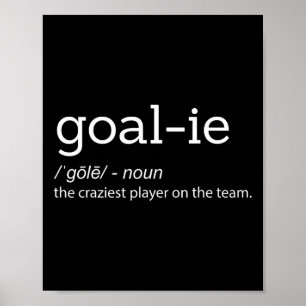 Poster Funny Goalie Goalkeeper Définition Football Hockey