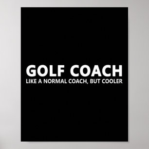 Poster Funny Golf Coach Définition Golf Coach