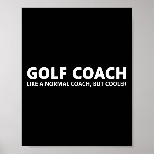 Poster Funny Golf Coach Définition Golf Coach (Devant)