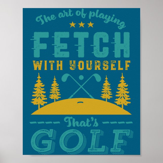 Poster Funny Golf Player Quote Golfers Love Golfing Srt  (Devant)