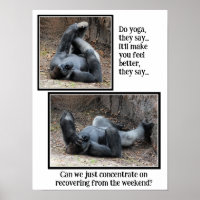 Funny Gorilla, Trop d'affiches de la fête du week-