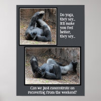 Funny Gorilla, Trop d'affiches de la fête du week-