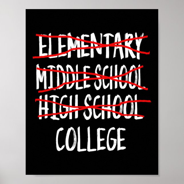 Poster Funny Graduation High School 2025 Lycée (Devant)