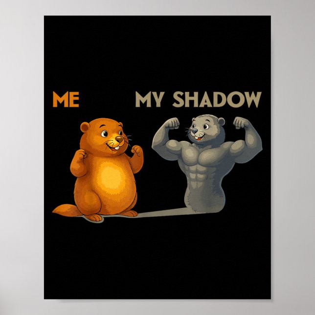 Poster Funny Groundhog Day  (Devant)