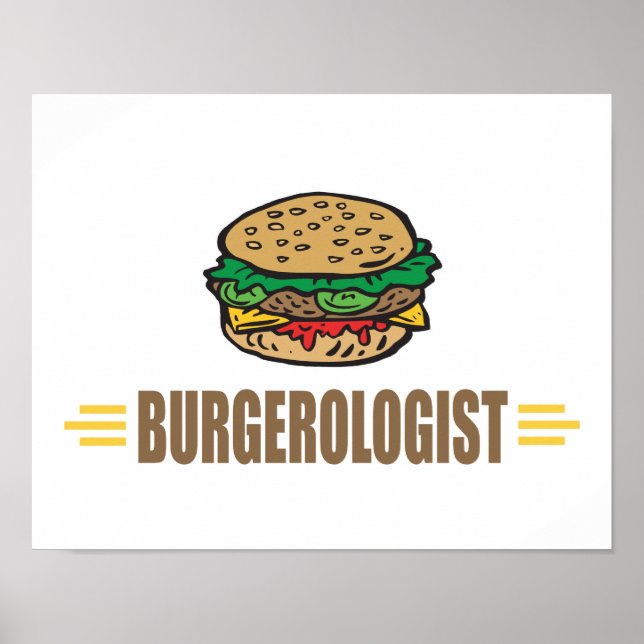 Poster Funny Hamburger (Devant)