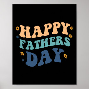 Poster Funny Happy Fête des pères Père&# s Jour du Fils 