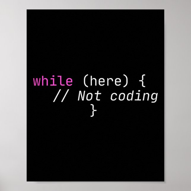 Poster Funny Hard Working Devops Programming C#  (Devant)