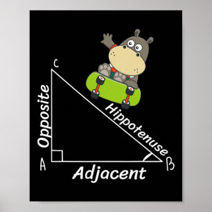 Poster Funny Hipo Géométrie Hypotenuse Math Boy Gir