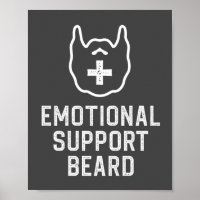 Funny Homme's Emotional Support Beard Joke Billet