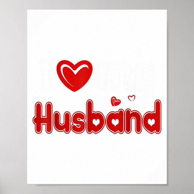 Poster Funny I Love My Husband  (Devant)