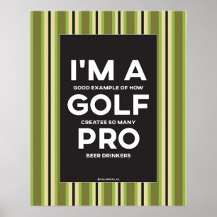 Poster Funny I'm A Golf Pro Golf