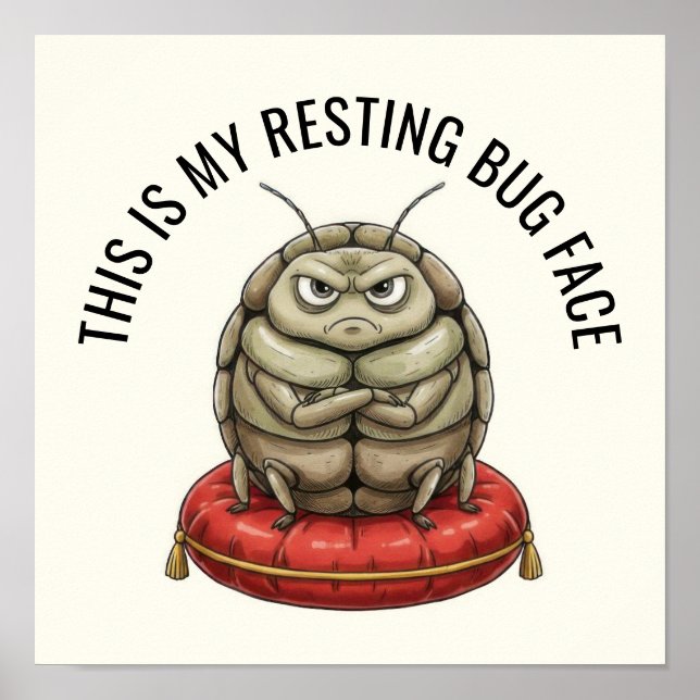 Poster Funny Insect Bug (Devant)