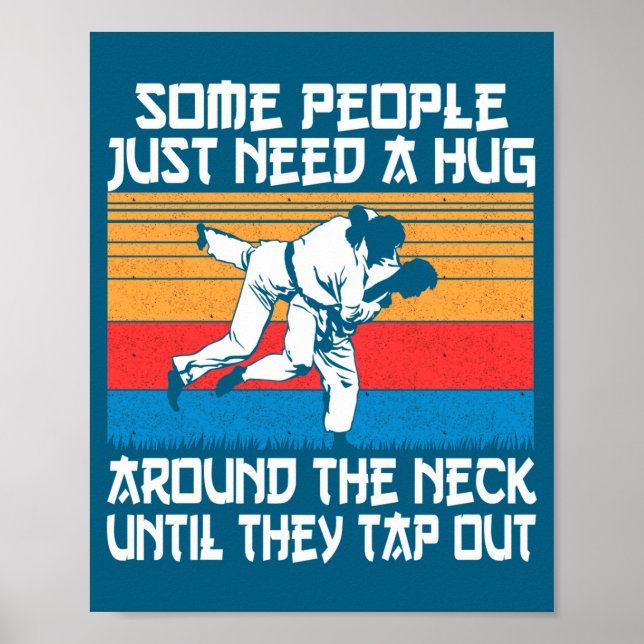 Poster Funny Judo Jiu Jitsu Martial Arts Humor  (Devant)