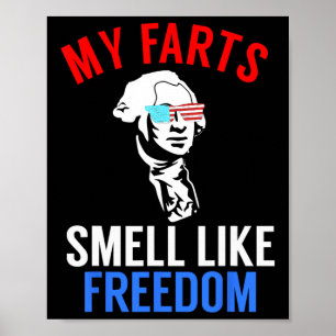 Poster Funny Juillet 4 Party - Funny George Washington Te